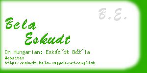 bela eskudt business card